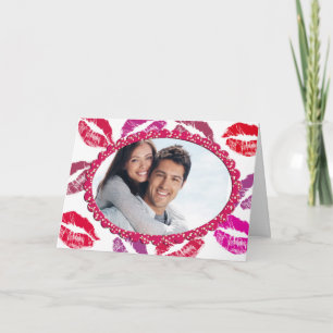 Valentinstag-Fotokarte Feiertagskarte