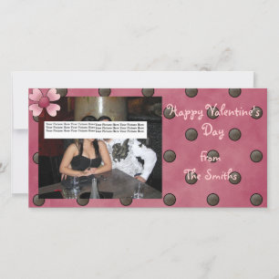 Valentinstag Fotokarte Feiertagskarte