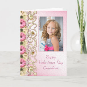Valentinstag Fotokarte für Oma Feiertagskarte