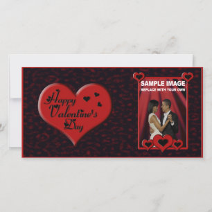 Valentinstag Fotokarte individuell anpassbar Feiertagskarte