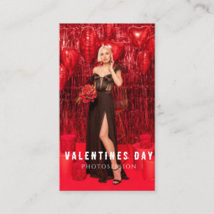 Valentinstag Frau Mädchen Fotosession  Visitenkarte