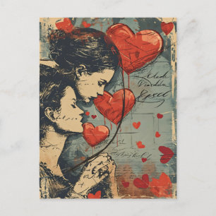 Valentinstag Frauen LGBTQ Postkarte