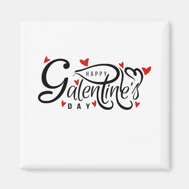 Valentinstag Frauentag Freundschaft Magnet (Vorne)