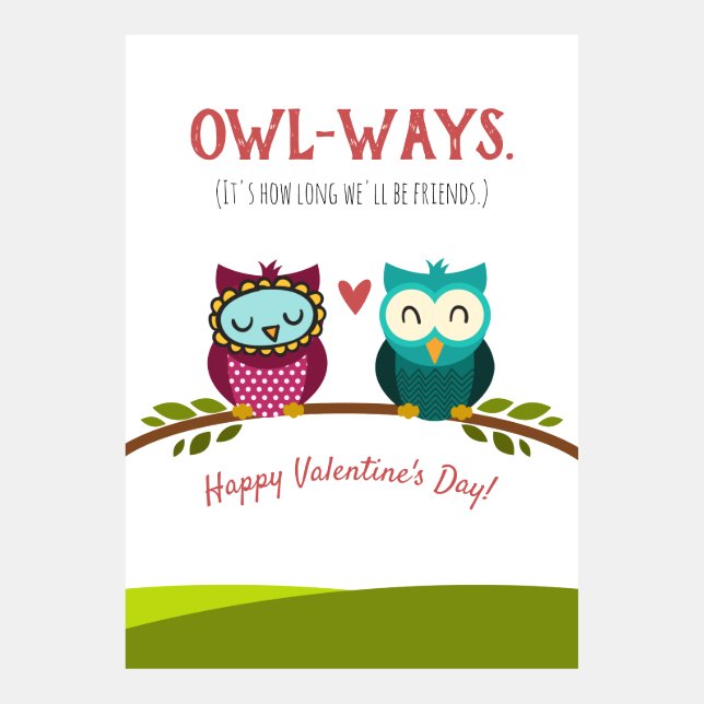 Valentinstag Freund Wir werden Freunde sein (Vorderseite)