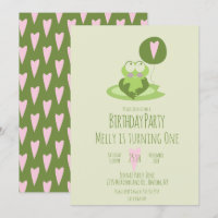 Valentinstag Frog Birthday Balloon Green
