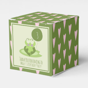 Valentinstag Frog Birthday Green Vielen Dank Geschenkschachtel