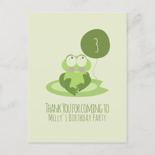 Valentinstag Frog Birthday Vielen Dank, Postcard Postkarte