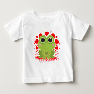 Valentinstag-Frosch Baby T-shirt
