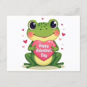 Valentinstag Frosch Postkarte