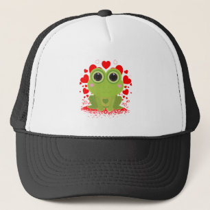 Valentinstag-Frosch Truckerkappe