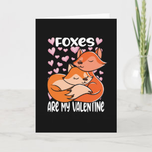 Valentinstag Füchse sind mein Valentine Karte
