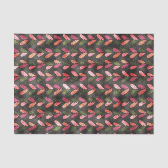 Valentinstag - Fun Herzmuster Seidenpapier (Vorderseite)