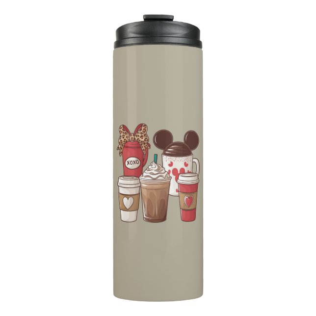 Valentinstag Funny Latte Coffee Lover Thermosbecher (Vorderseite)