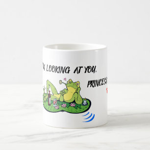 Valentinstag Funny Liebe Kiss Frog Kaffeetasse