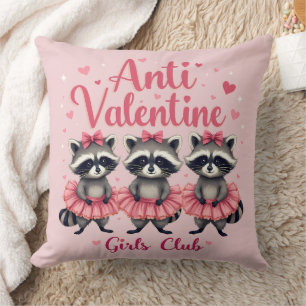 Valentinstag Funny Raccoon Niedlich Kawaii Kissen