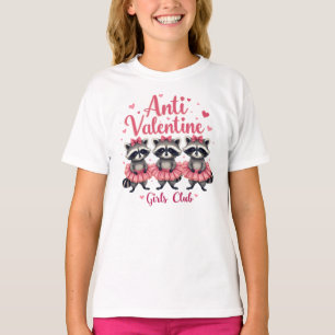 Valentinstag Funny Raccoon Niedlich Kawaii T-Shirt