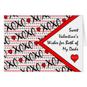 Valentinstag für beide meine Vater, XOXO Design