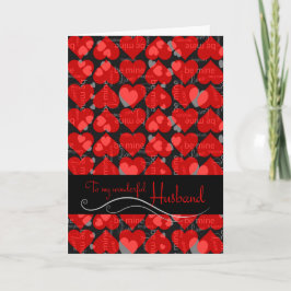 Valentinstag für Ehemannskarte Feiertagskarte