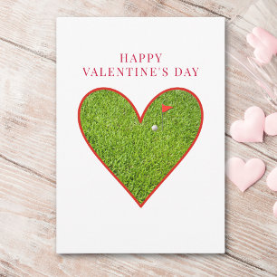 Valentinstag für Golfer - Moderne Golf Lady Feiertagskarte