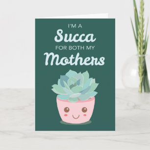 Valentinstag für meine Mutter mit Kawaii Sukkulent Karte
