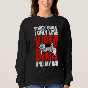Valentinstag für Videospiele Gamer und Papa 2 Sweatshirt
