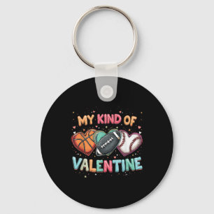 Valentinstag Fußball Basketball Baseball Spaß Schlüsselanhänger