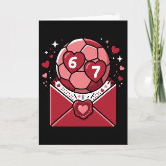 Valentinstag Fußballspiel Liebe zum Fußball Mädche Karte