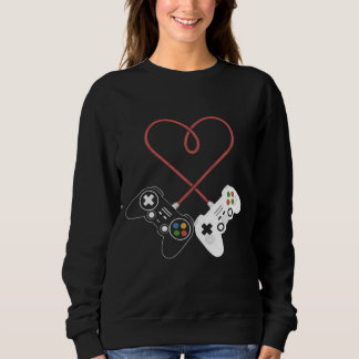 Valentinstag-Gamer: Herzlich Inspiriert Sweatshirt