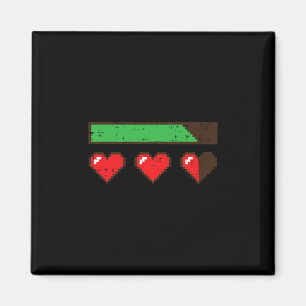 Valentinstag-Gamer Hp Pixel-Herzen Leben Männer Ju Magnet