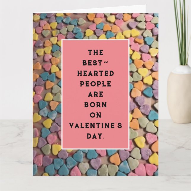 Valentinstag Geburtstagskarte Karte (Vorderseite)