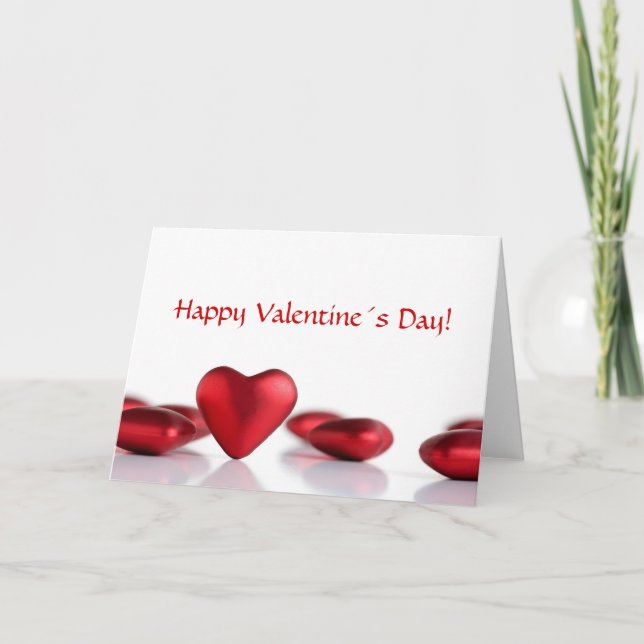 Valentinstag gefaltete Karte (Vorderseite)