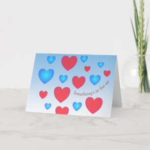 Valentinstag geklappte Grußkarte Karte