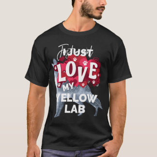 Valentinstag Gelbe Labrador Labrador Hunde Liebe G T-Shirt