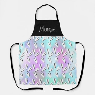 Valentinstag Geometrische Herzen Pastell Tie Dye Schürze