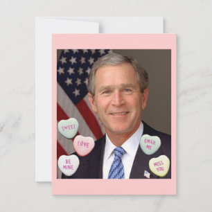 Valentinstag George Bush Feiertagskarte