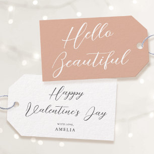 Valentinstag Geschenk-Anhänger Elegante Schrift Ro Geschenkanhänger