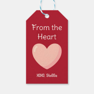 Valentinstag-Geschenk-Anhänger 'From the Heart' Geschenkanhänger