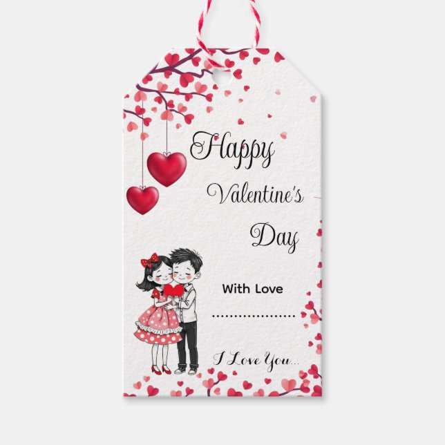 Valentinstag-Geschenk-Anhänger Geschenkanhänger (Vorderseite)