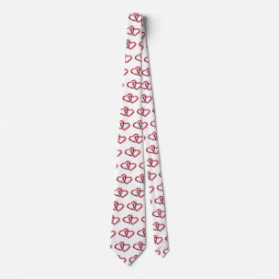 Valentinstag-Geschenk des Doppelherzes Krawatte