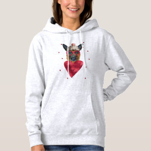 Valentinstag Geschenk Deutscher Schäferhund Hoodie