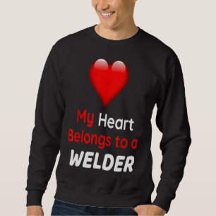 Valentinstag Geschenk Herz gehört Schweißer Schwei Sweatshirt