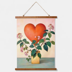 Valentinstag-Geschenk Wandteppich Mit Holzrahmen