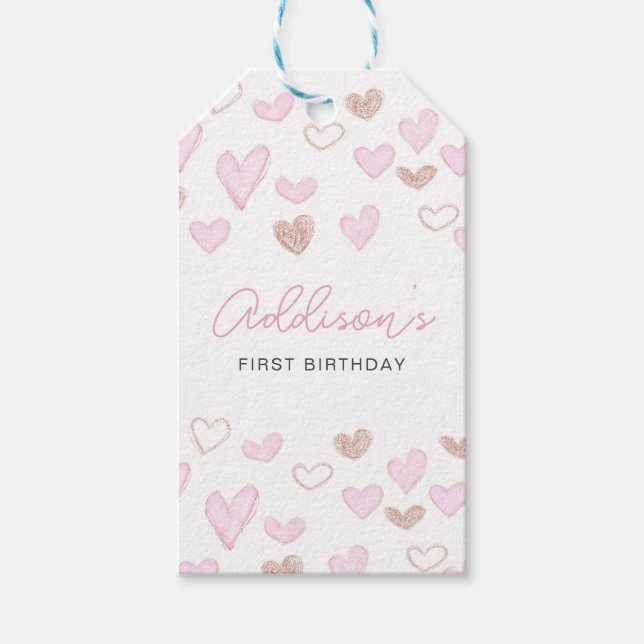 Valentinstag Geschenkanhänger (Vorderseite)