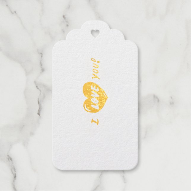 Valentinstag Geschenketiketten Geschenkanhänger (Vorderseite)