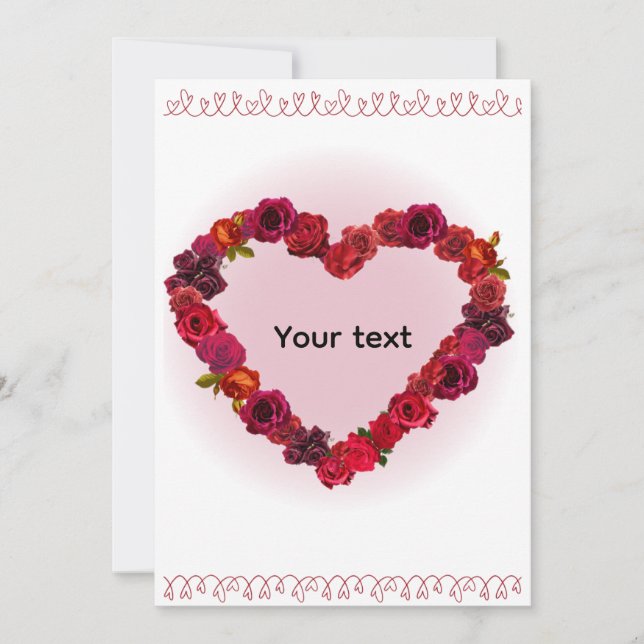 Valentinstag-Geschenkkarte Feiertagskarte (Vorderseite)