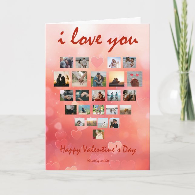 Valentinstag-Geschenkkarten Karte (Vorderseite)