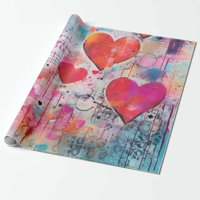 Valentinstag-Geschenkpapier Geschenkpapier (Ungerollt)