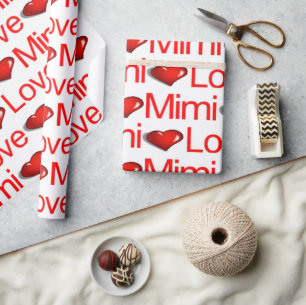 Valentinstag Geschenkpapier Liebe Mimi Herzen