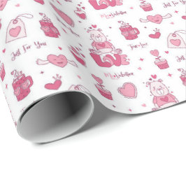 Valentinstag-Geschenkpapier – Romantische Liebesge Geschenkpapier