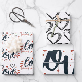 Valentinstag Geschenkpapier Set